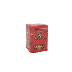 Lata Cuadrada Acebo Roja 100gr | TEAinFUSION