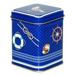 Lata de Té Cuadrada 50gr Marina - TeaInfusion