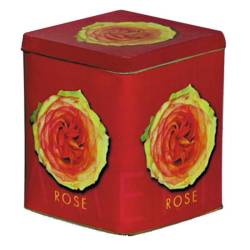 Lata de Té Cuadrada 100gr Rosas - TeaInfusion
