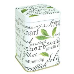 Lata de Té Cuadrada 100gr Menta Blanca - TeaInfusion