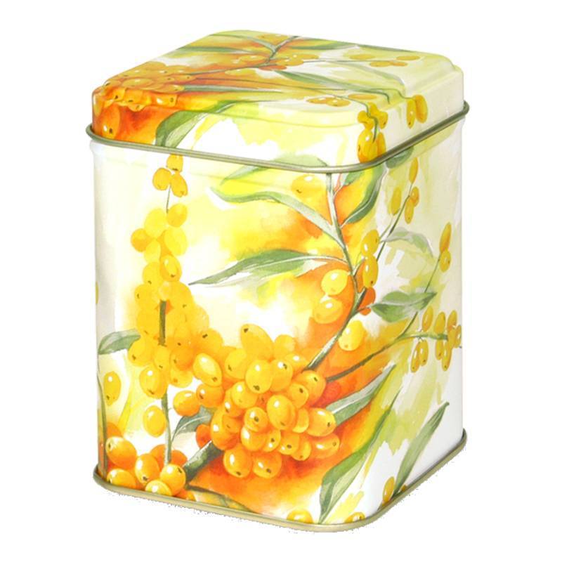 Lata de Té Cuadrada 100gr Espino Amarillo - TeaInfusion