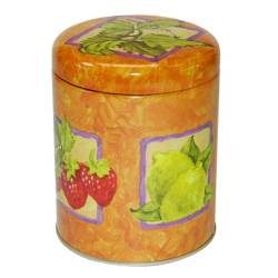 Lata de Té Cilíndrica 150gr Frutas Naranjas - TeaInfusion