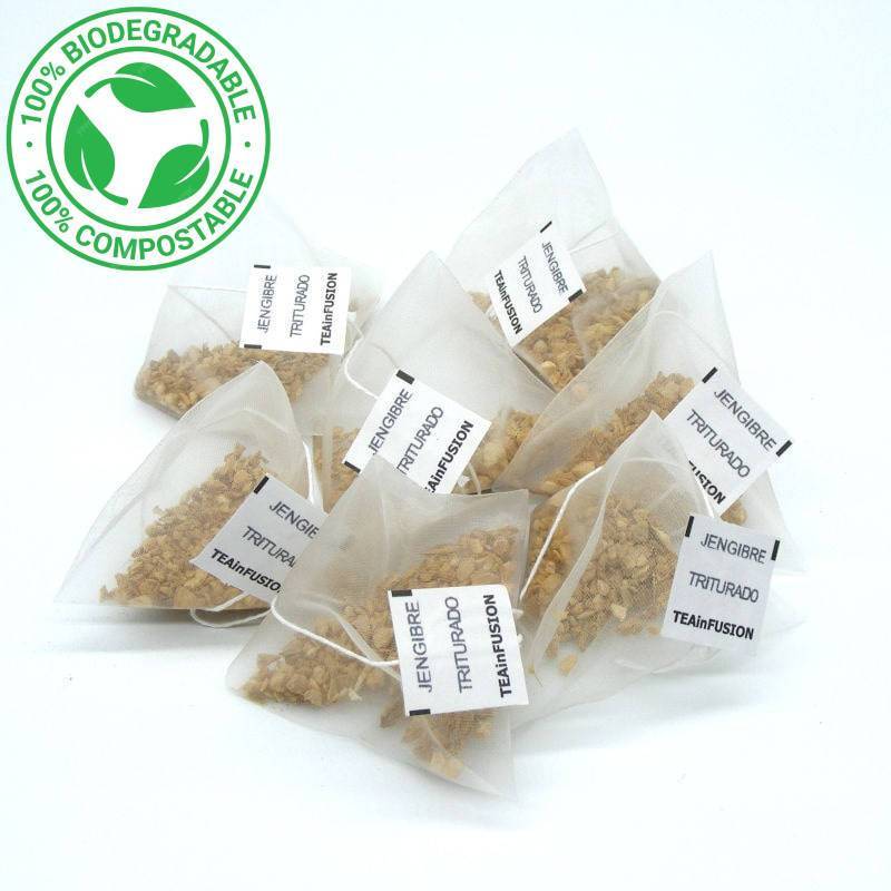 Infusión Jengibre Pirámides Biodegradables TeaInfusion
