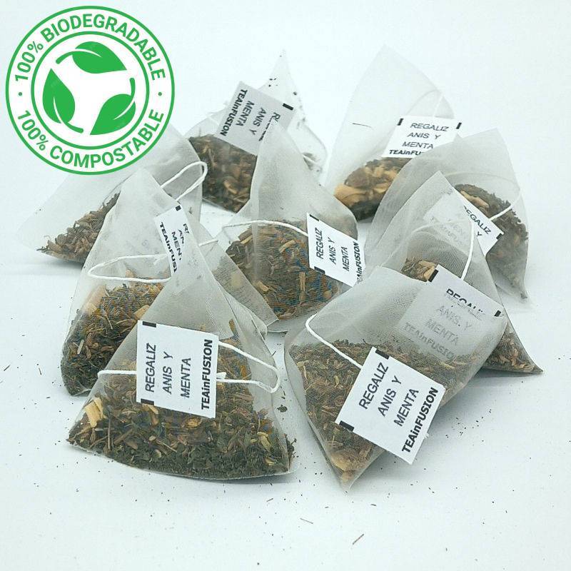 Regaliz, Anís y Menta Pirámides Biodegradables | TeaInfusion