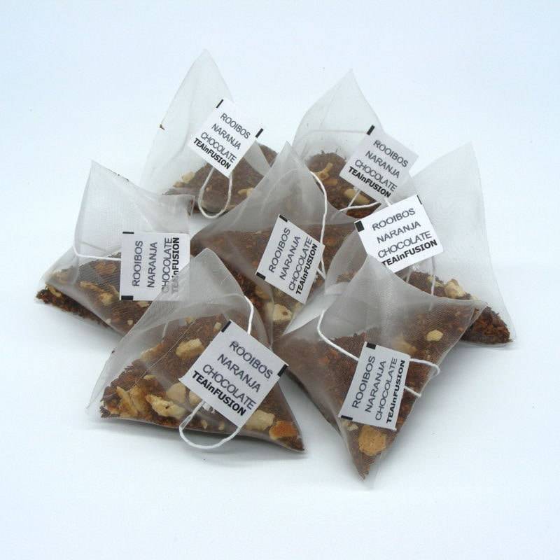 Rooibos Naranja Chocolate Pirámides Biodegradables | TeaInfusion