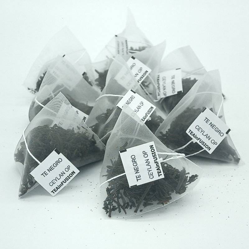 Té negro Ceylon OP Pirámides Biodegradables | TeaInfusion