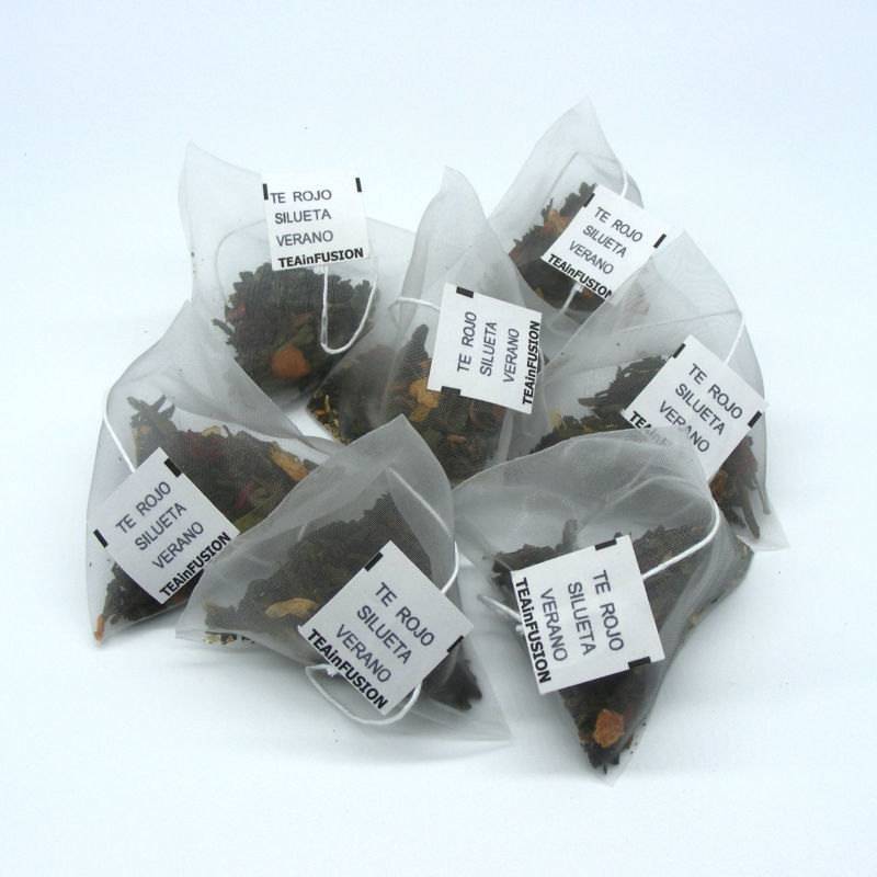 Té rojo Silueta de Verano Pirámides Biodegradables | TeaInfusion