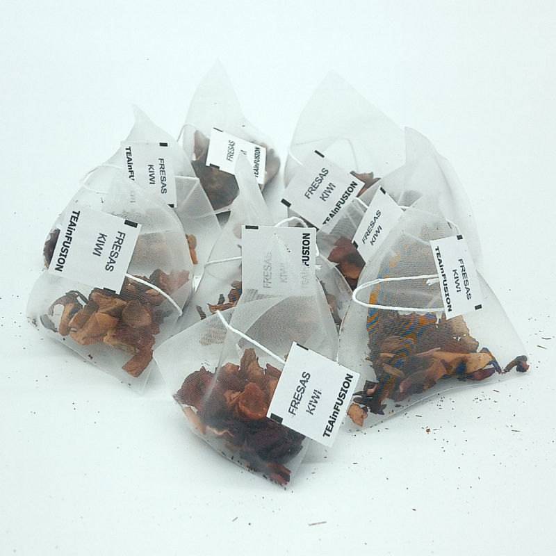 Infusión Fresas y Kiwi Pirámides Biodegradables | TeaInfusion