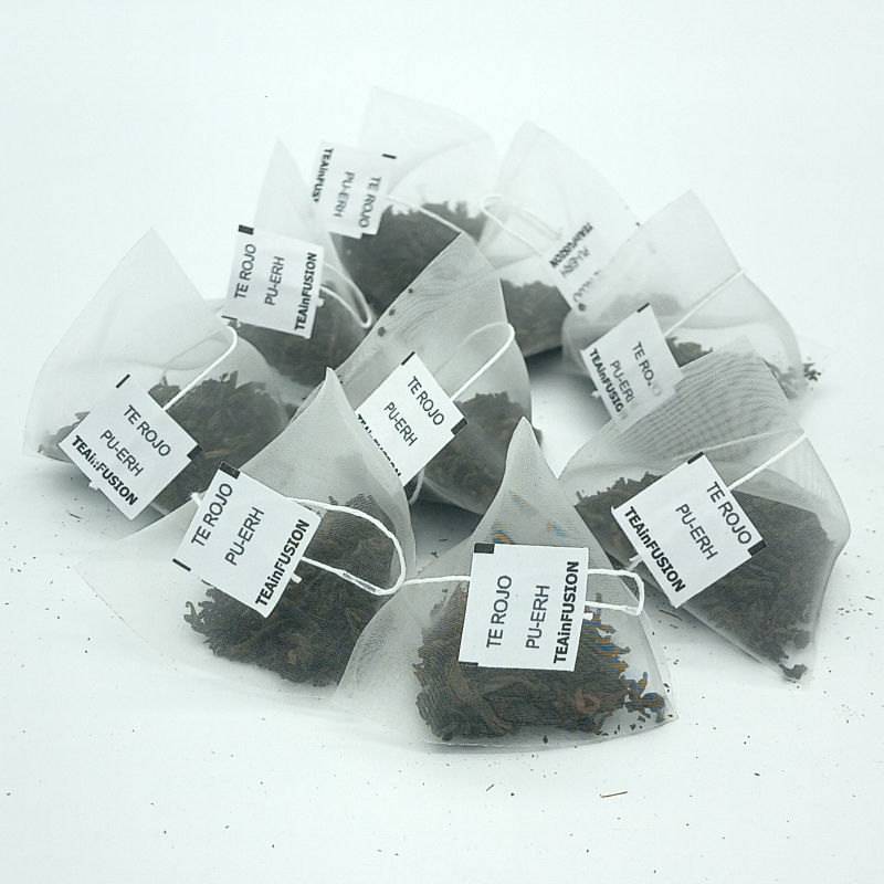 Té rojo Pu-erh Pirámides Biodegradables - TeaInfusion