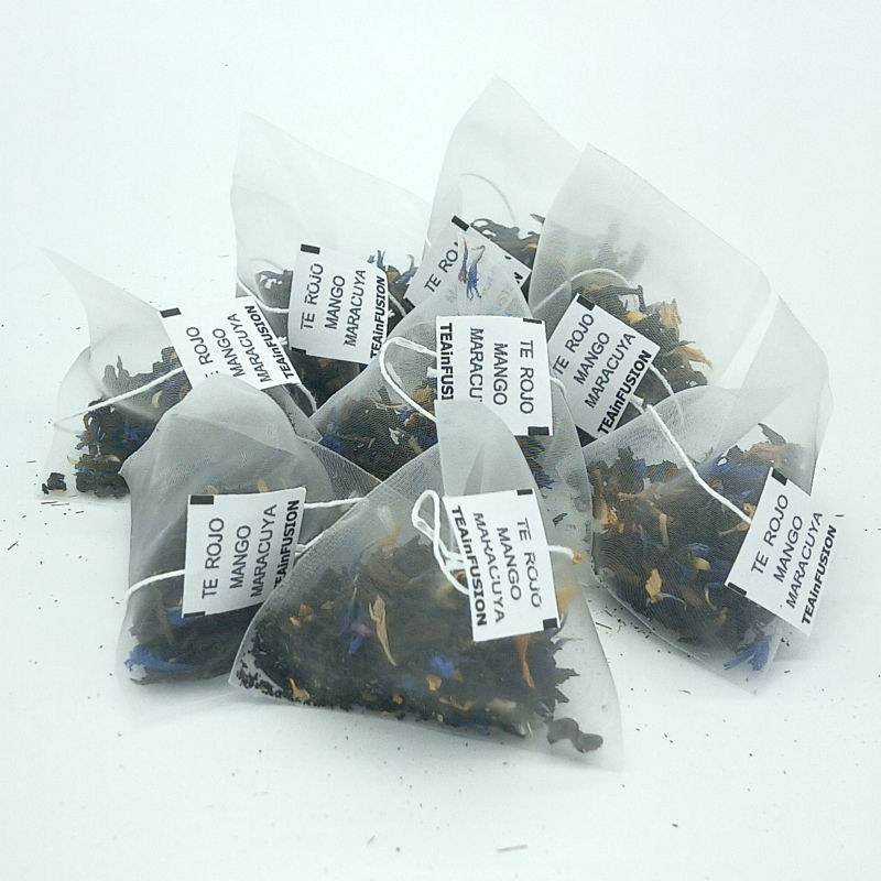Té rojo Mango Maracuya Pirámides Biodegradables TeaInfusion