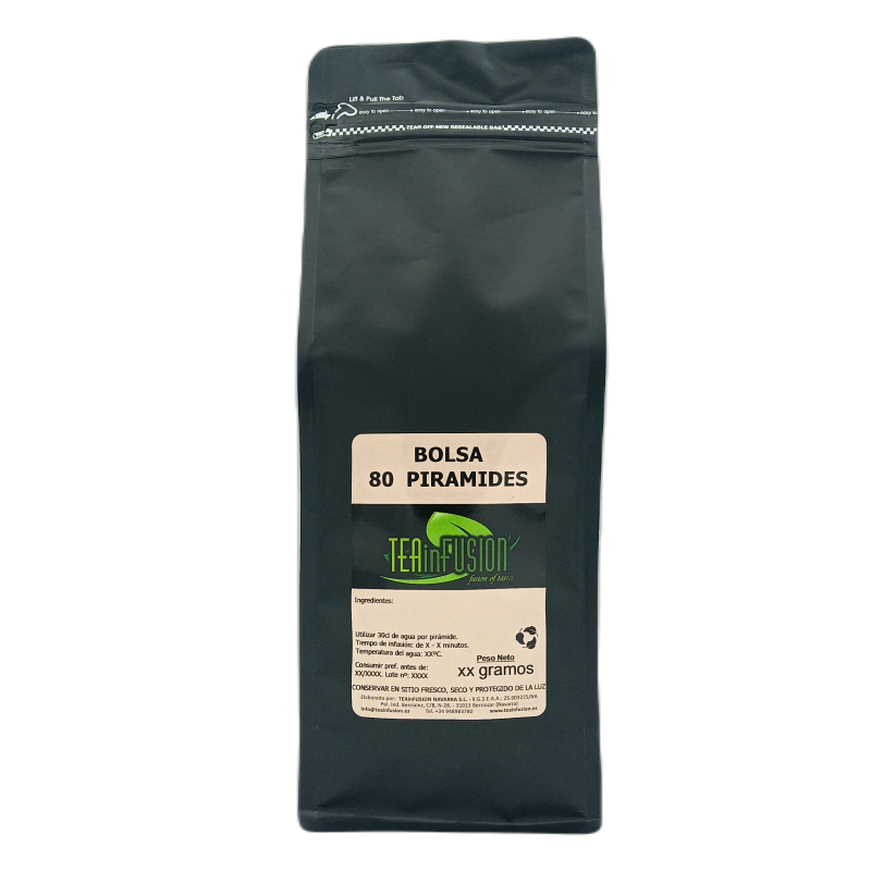 Pirámides Té verde Sencha bolsa de 80 | TEAinFUSION